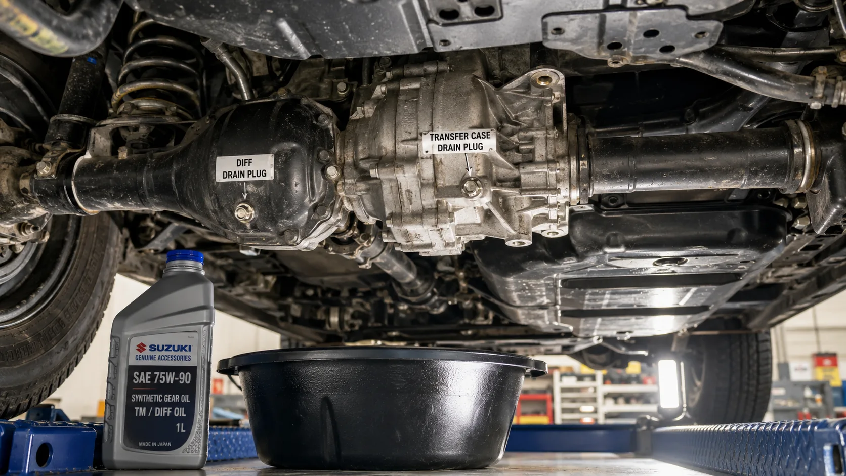 Suzuki Jimny Transfer Case & Differential Oil Change — DIY Guide