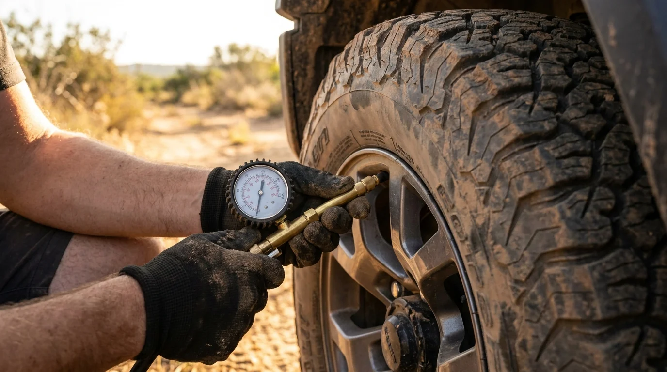 Tyre Deflator & Pressure Gauge